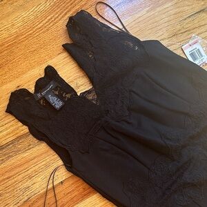 INC Black Lace Sleeveless dress